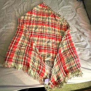 Brand new, never used Pink, white & black shawl from Claire’s